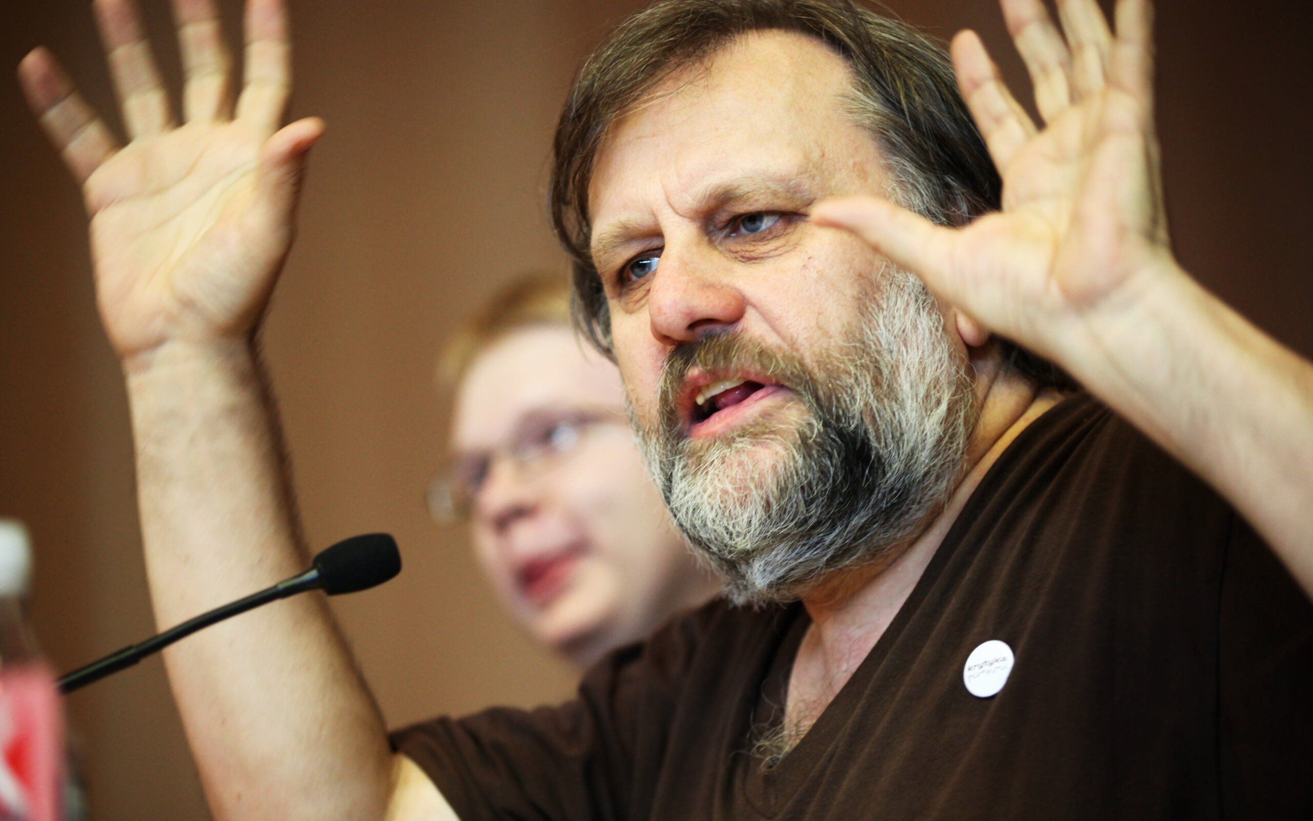 13.05.2009 KRAKOW , UL. KRUPNICZA , AUDITORIUM MAXIMUM , SLAVOJ Žižek - ZLOWENSKI FILOZOF , MARKSISTA ,