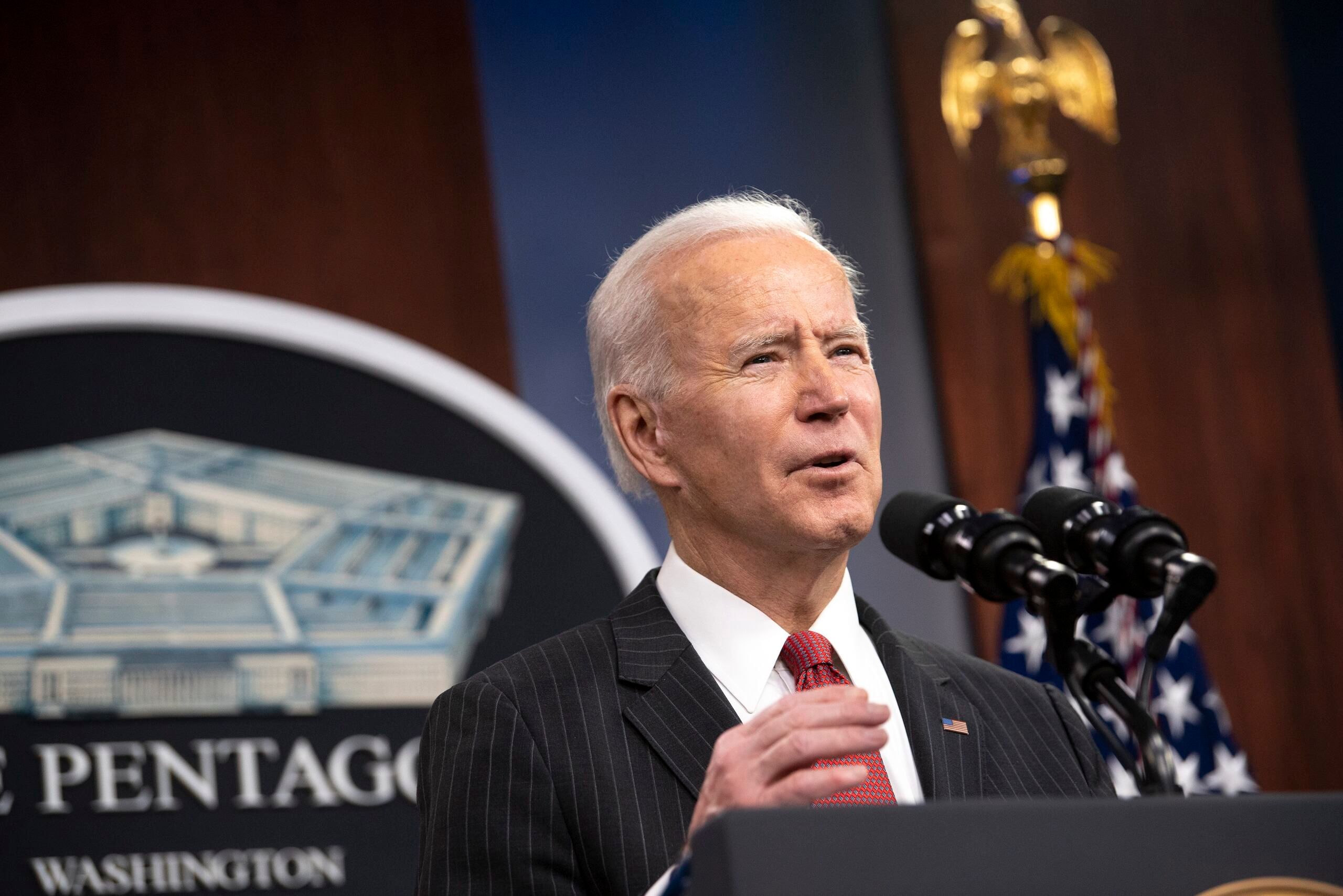 Prezydent Biden przemawia w Penatgonie