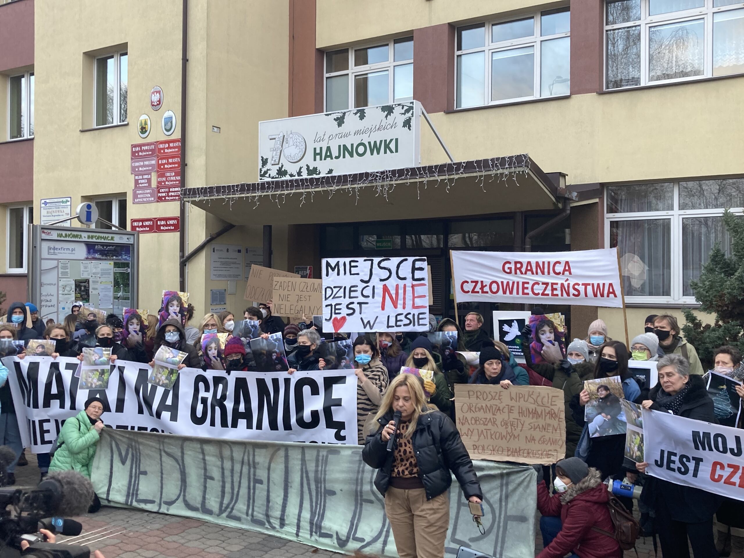 Protest "Matki na granicę" w Hajnówce