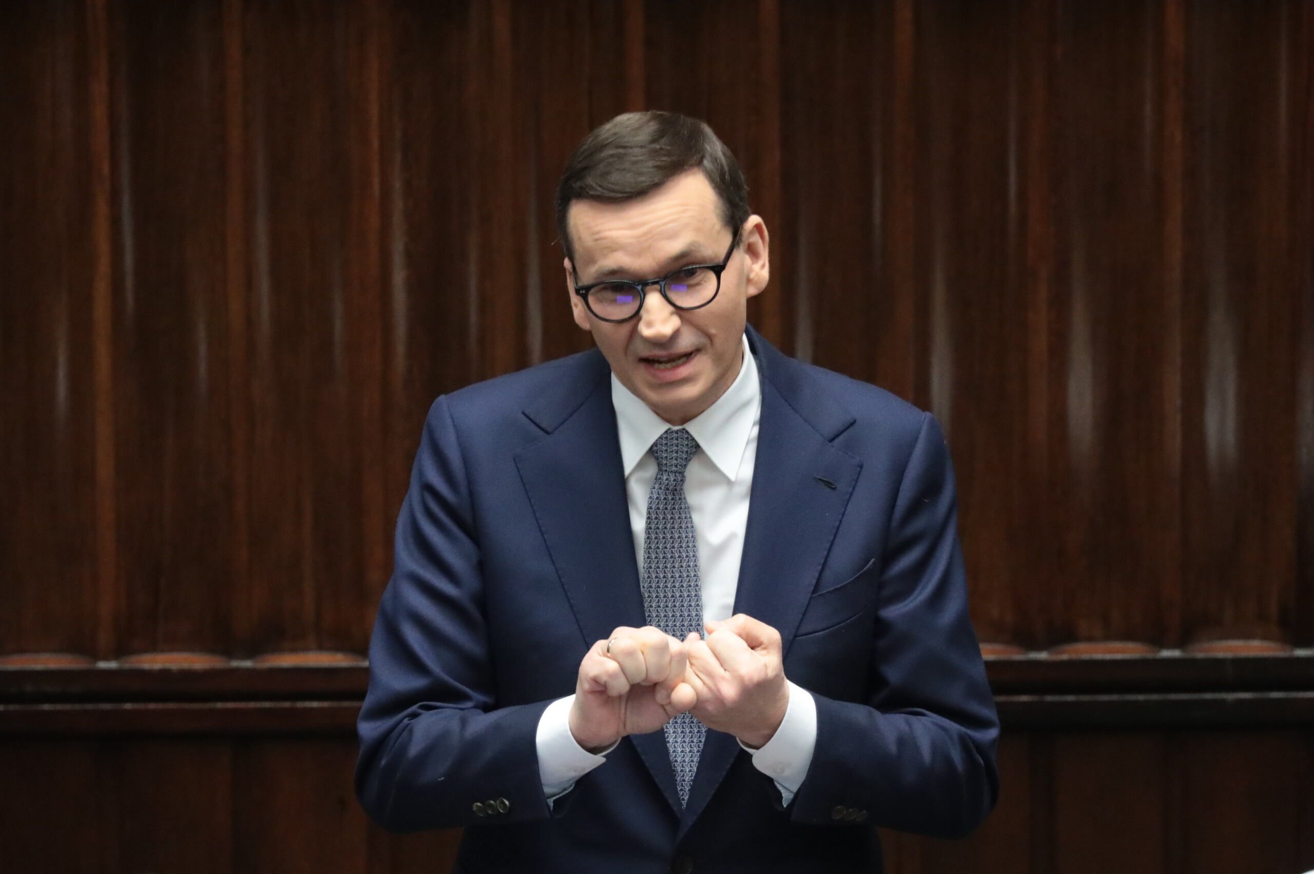 Mateusz Morawiecki w ławach sejmowych