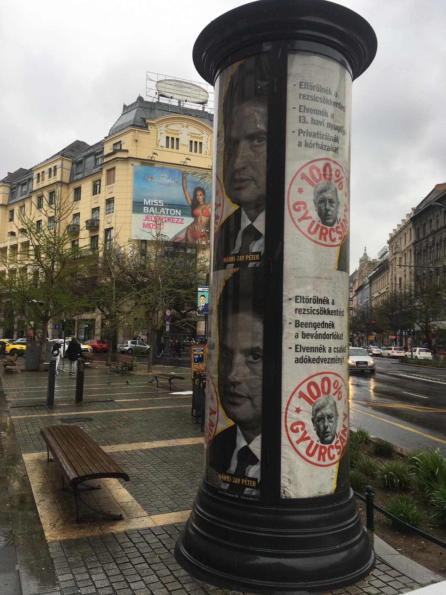 100% Gyurcsány, kampania negatywna Fidesu przeciwko kandydatowi opozycji, 2 kwietnia 2022, Budapeszt