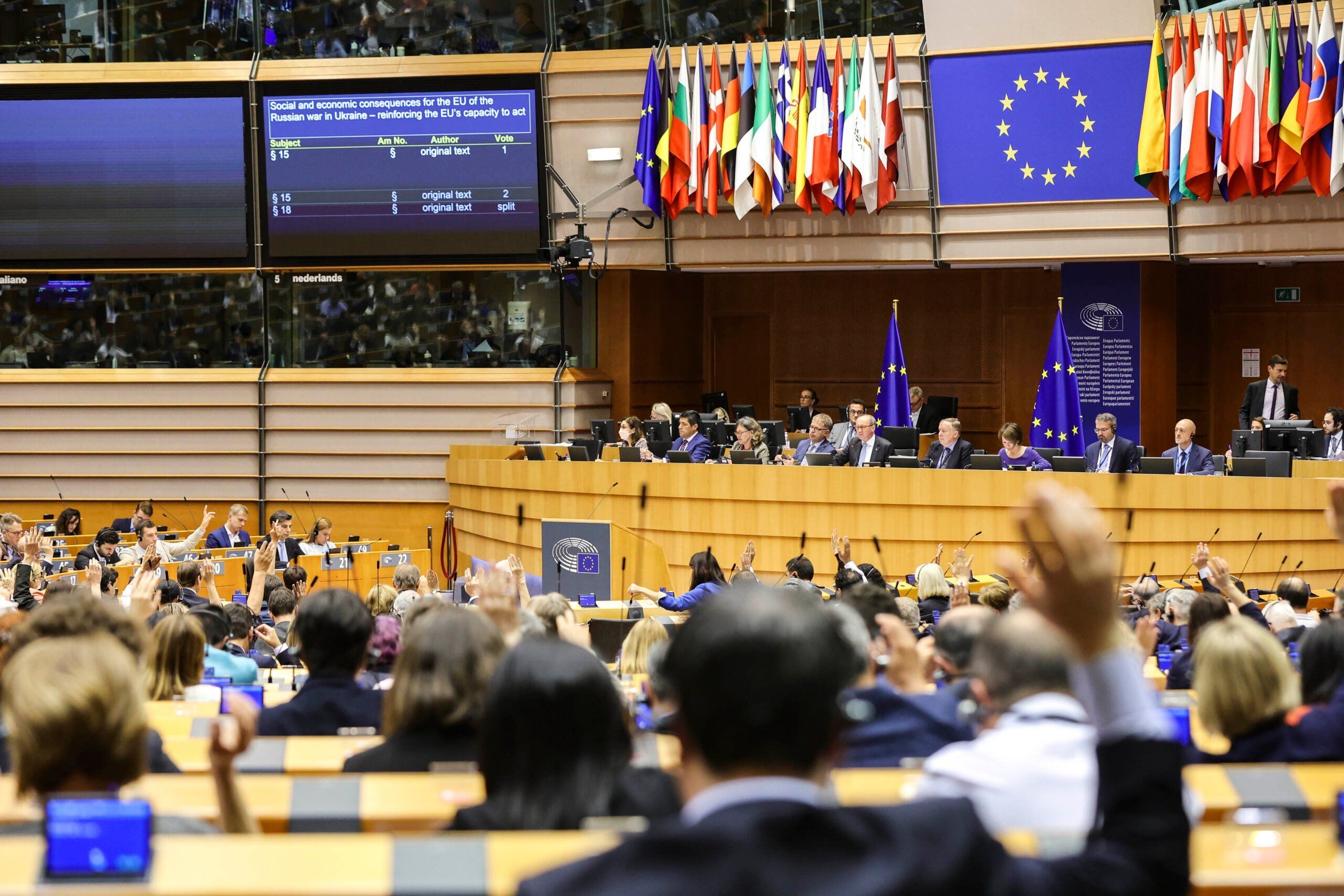 sesja w Parlamencie Europejskim