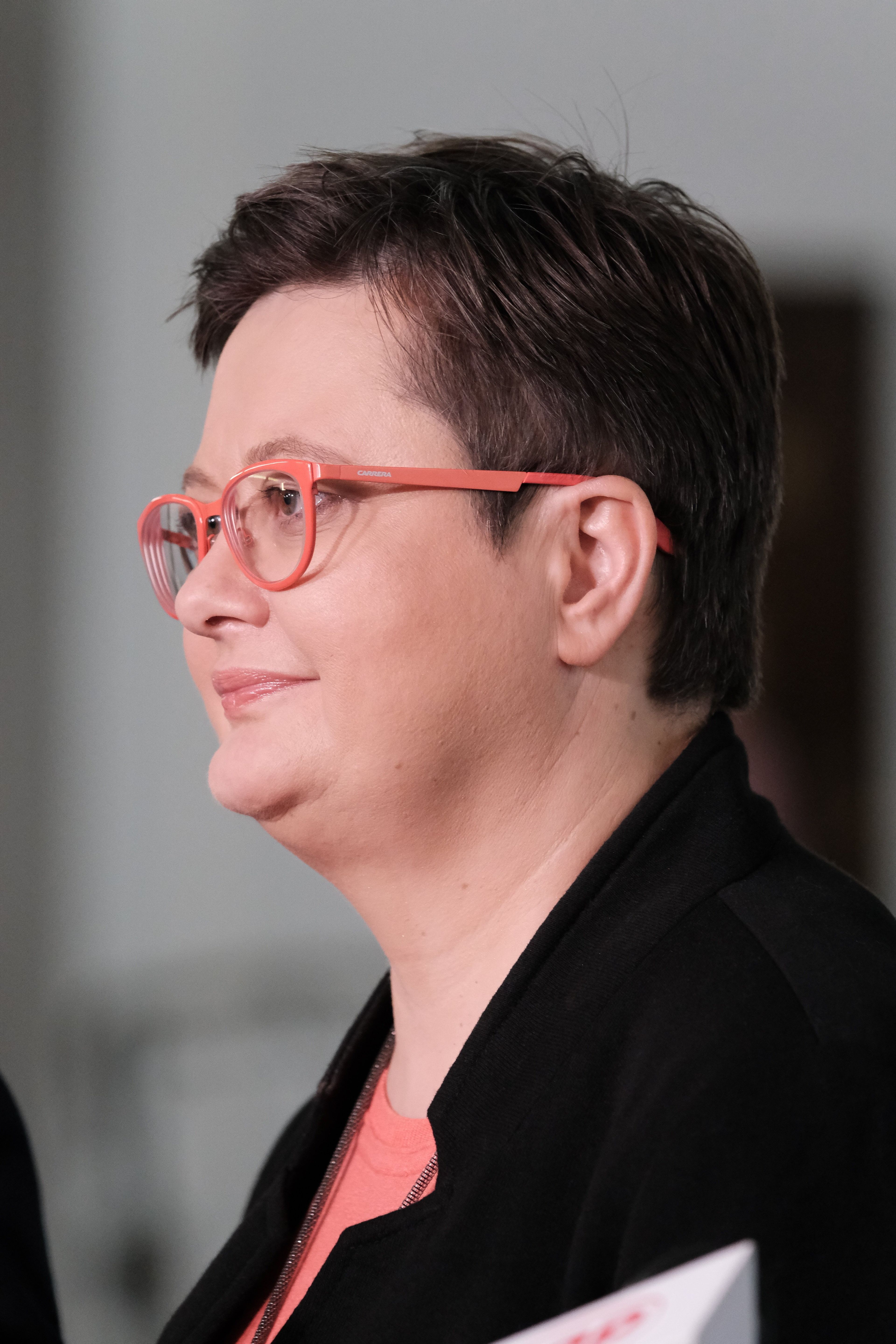 15.11.2022 Warszawa , ulica Wiejska . Sejm . Pierwszy dzien 66 . posiedzenia Sejmu IX kadencji . Poslanka Katarzyna Lubnauer podczas konferencji prasowej .
Fot. Slawomir Kaminski / Agencja Wyborcza.pl
