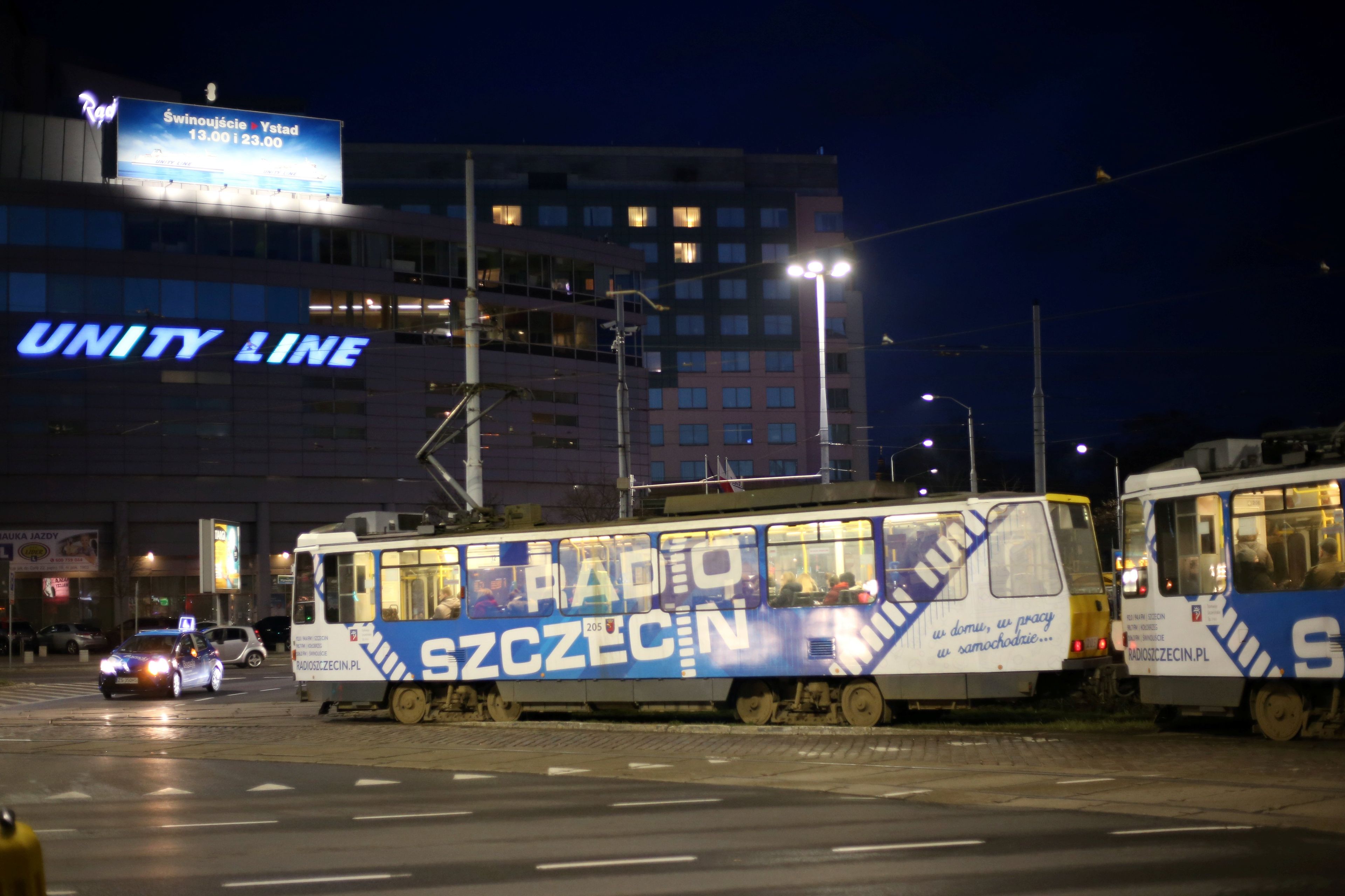 Tramwaj z logo Radia Szczecin