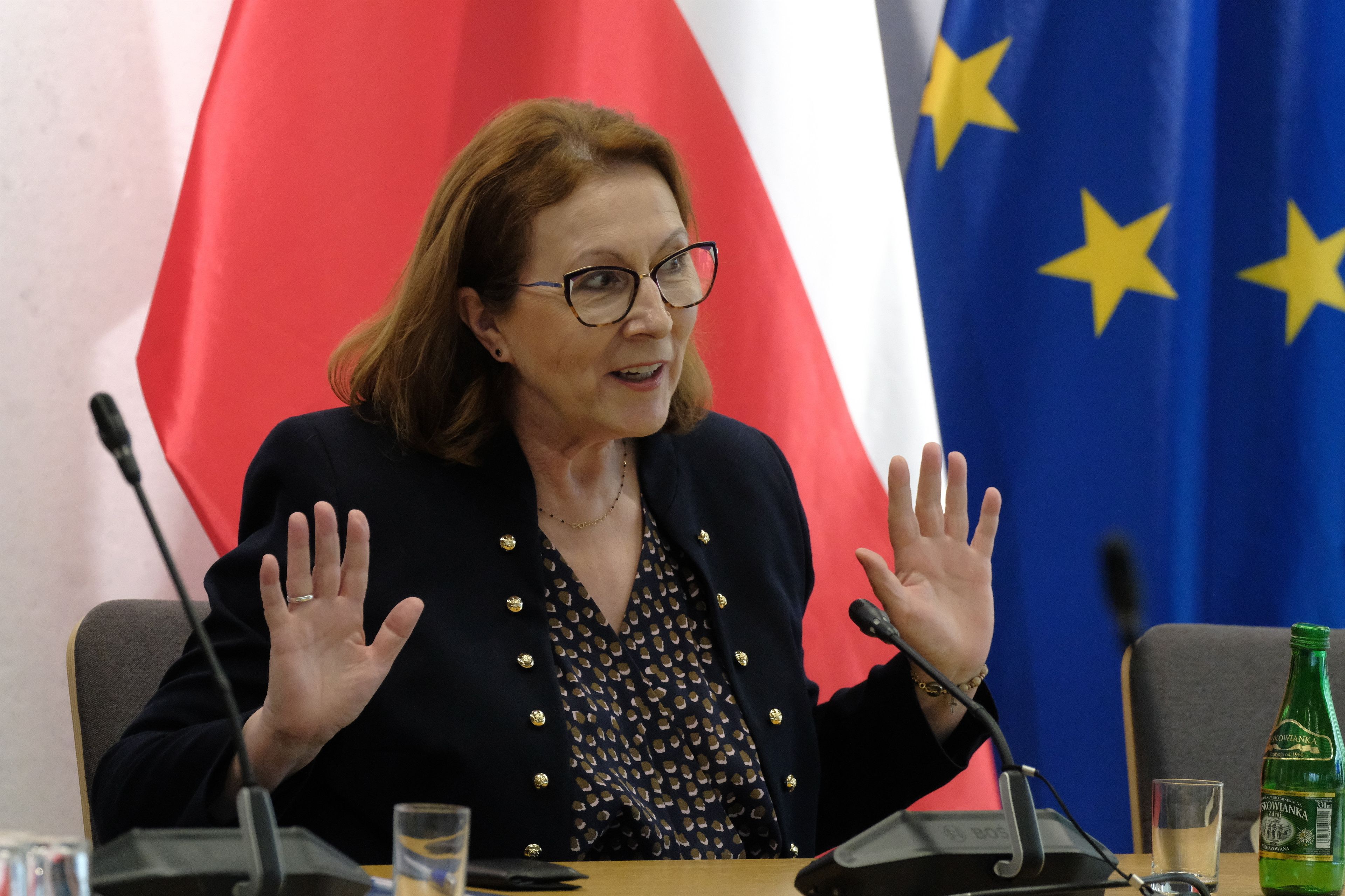 23.05.2023 Warszawa , ul. Wiejska , Sejm . Wiceprzewodniczaca komisji poslanka PiS Anna Milczanowska podczas posiedzenia Sejmowej Komisji Sprawiedliwosci i Praw Czlowieka ws. zmiany ilosci sedziow w Trybunale Konstytucyjnym .
Fot. Slawomir Kaminski / Agencja Wyborcza.pl