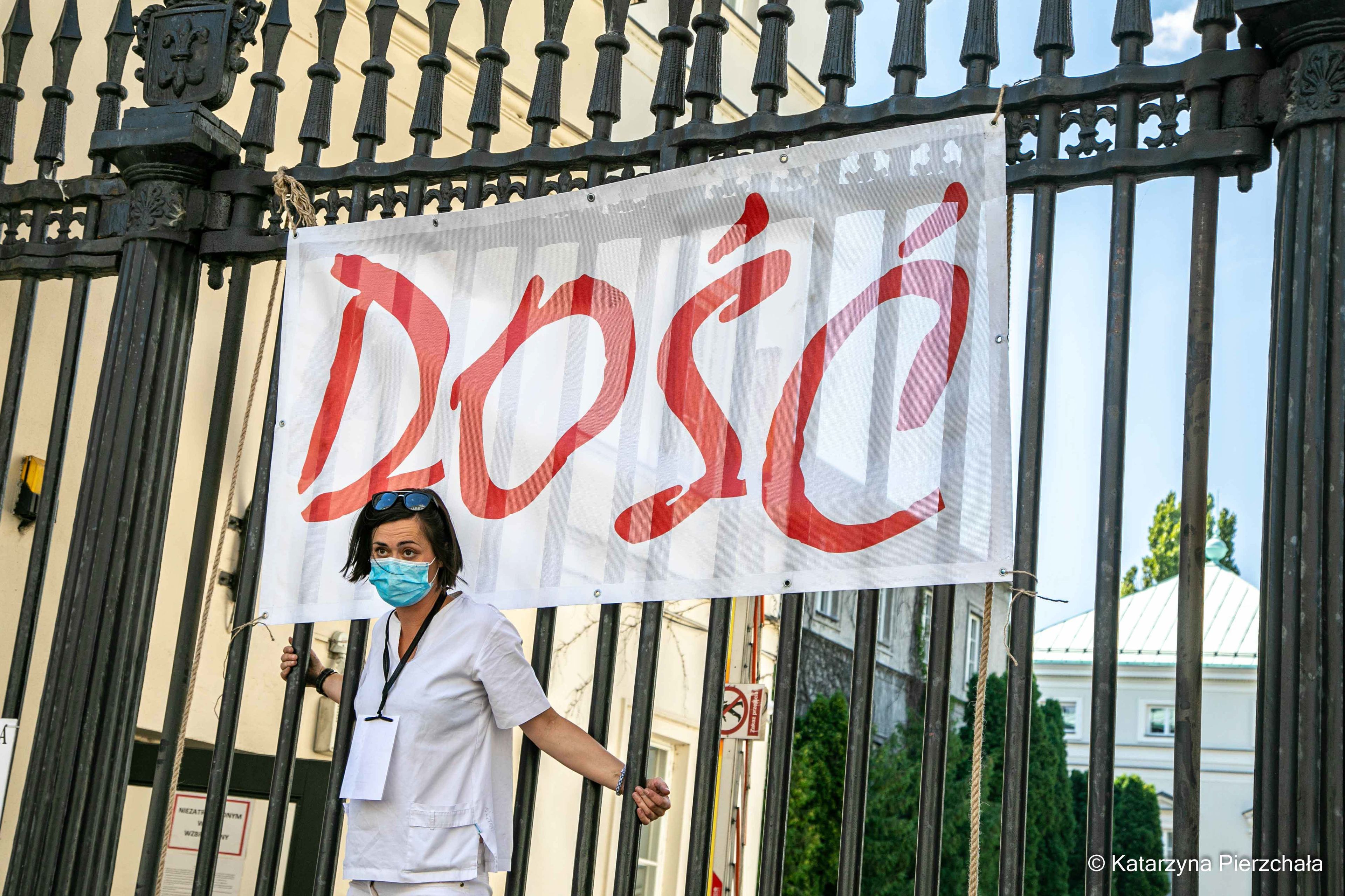 Protest medyków w Warszawie