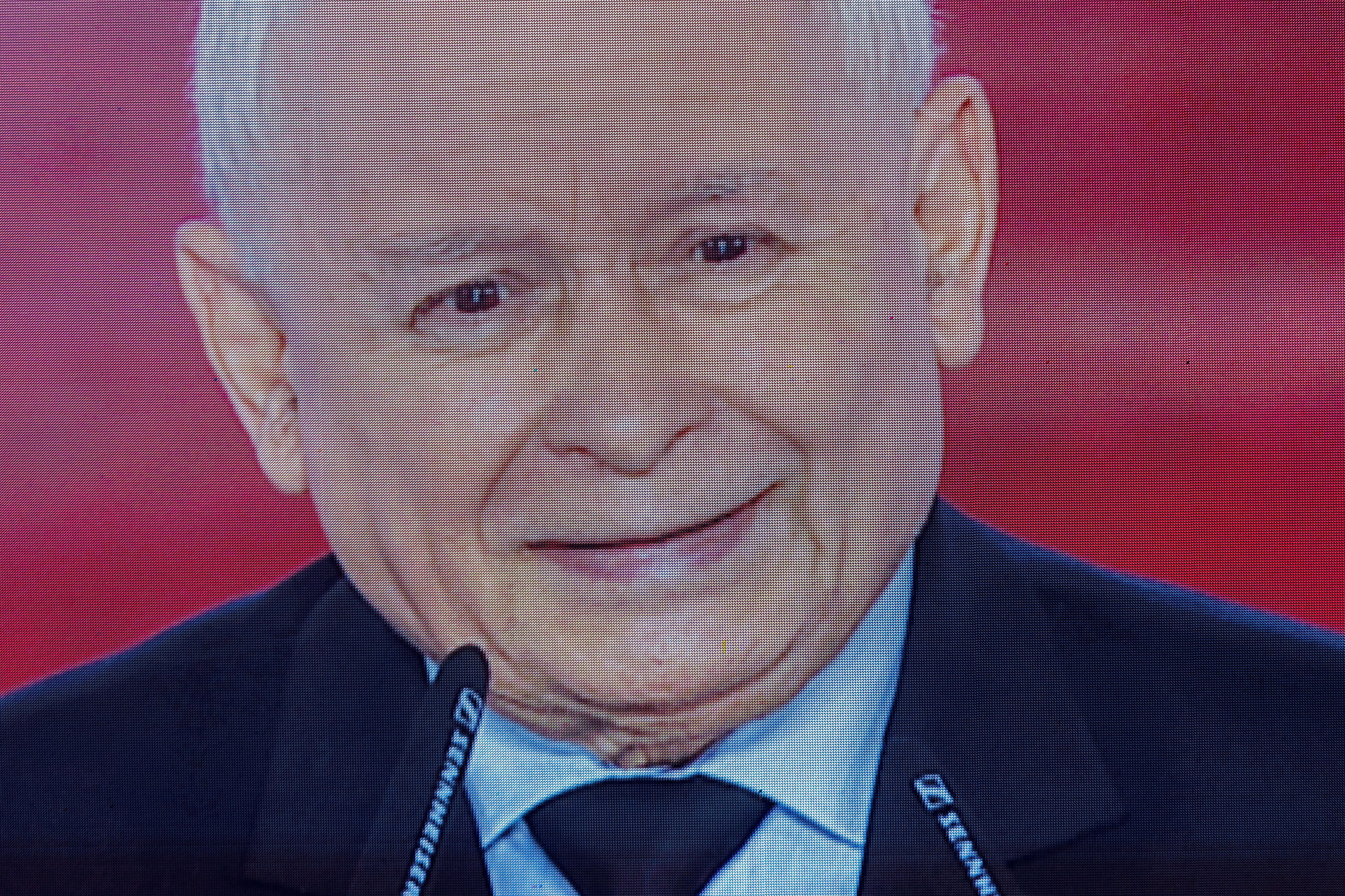 Jarosław Kaczyński na wielkim ekranie
