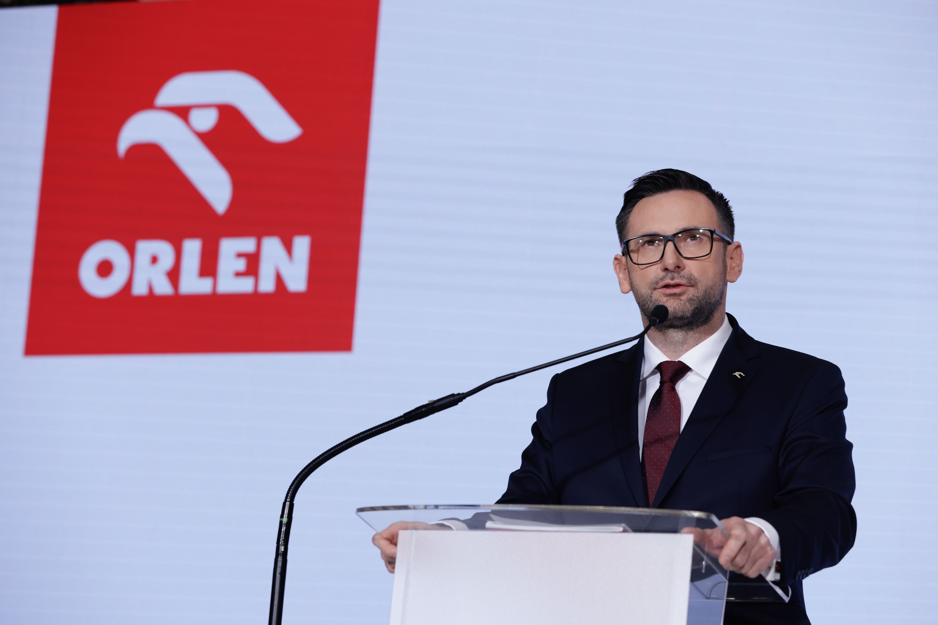 Konferencja prasowa Orlen w Warszawie
